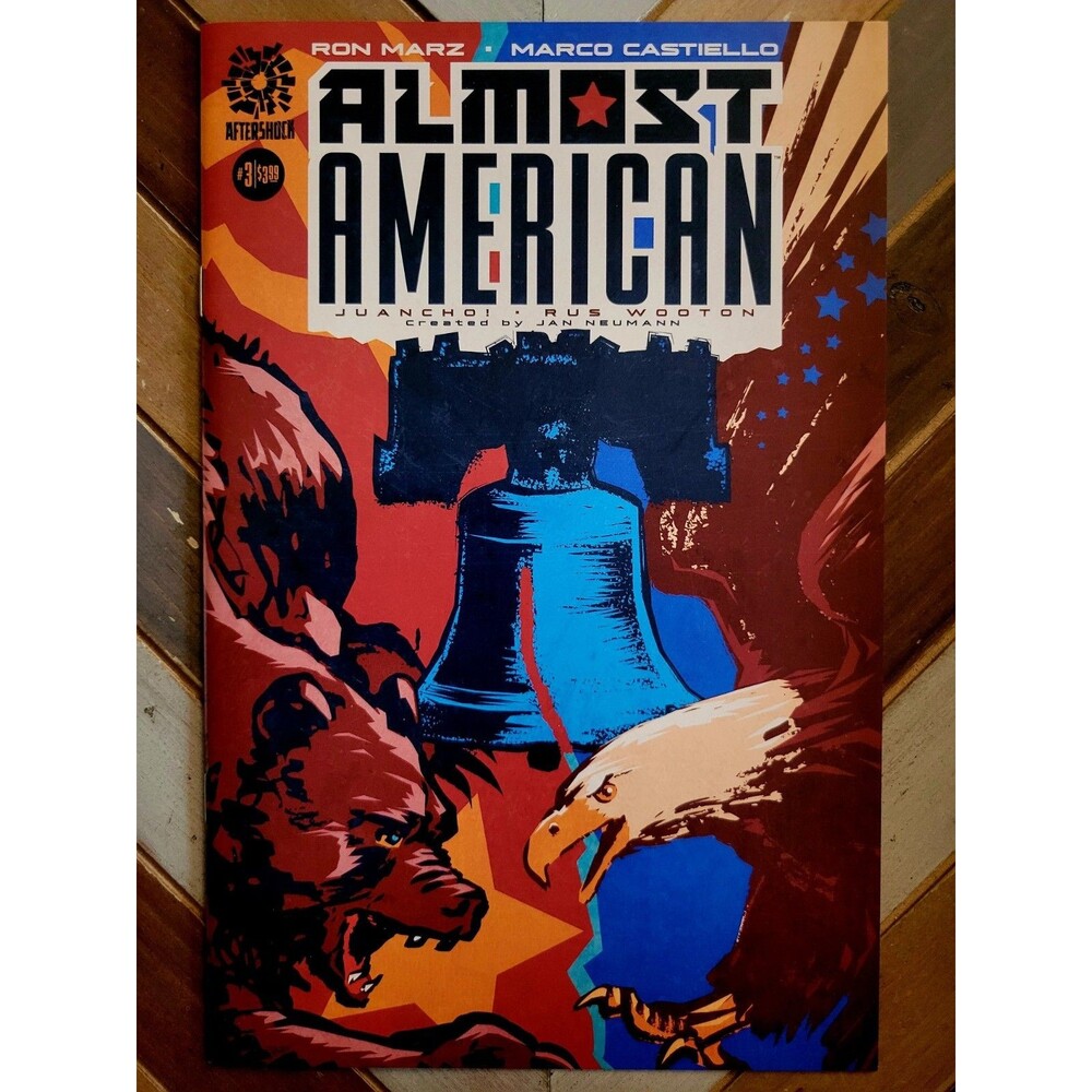 Almost American #3 NM- (Aftershock 2021) By Ron Marz / Russian Spies in Philly!